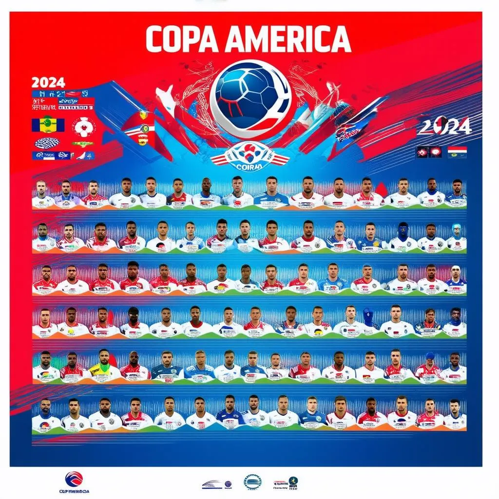 Các đội tuyển tham gia Copa America 2024