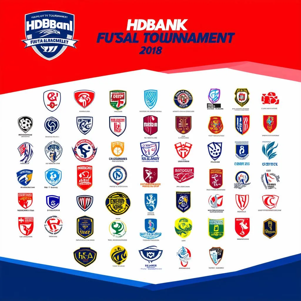 Các đội bóng tham gia giải Futsal HDBank 2018