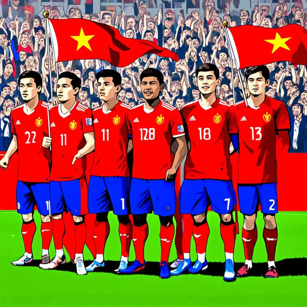 Đội tuyển Việt Nam thi đấu Asian Cup