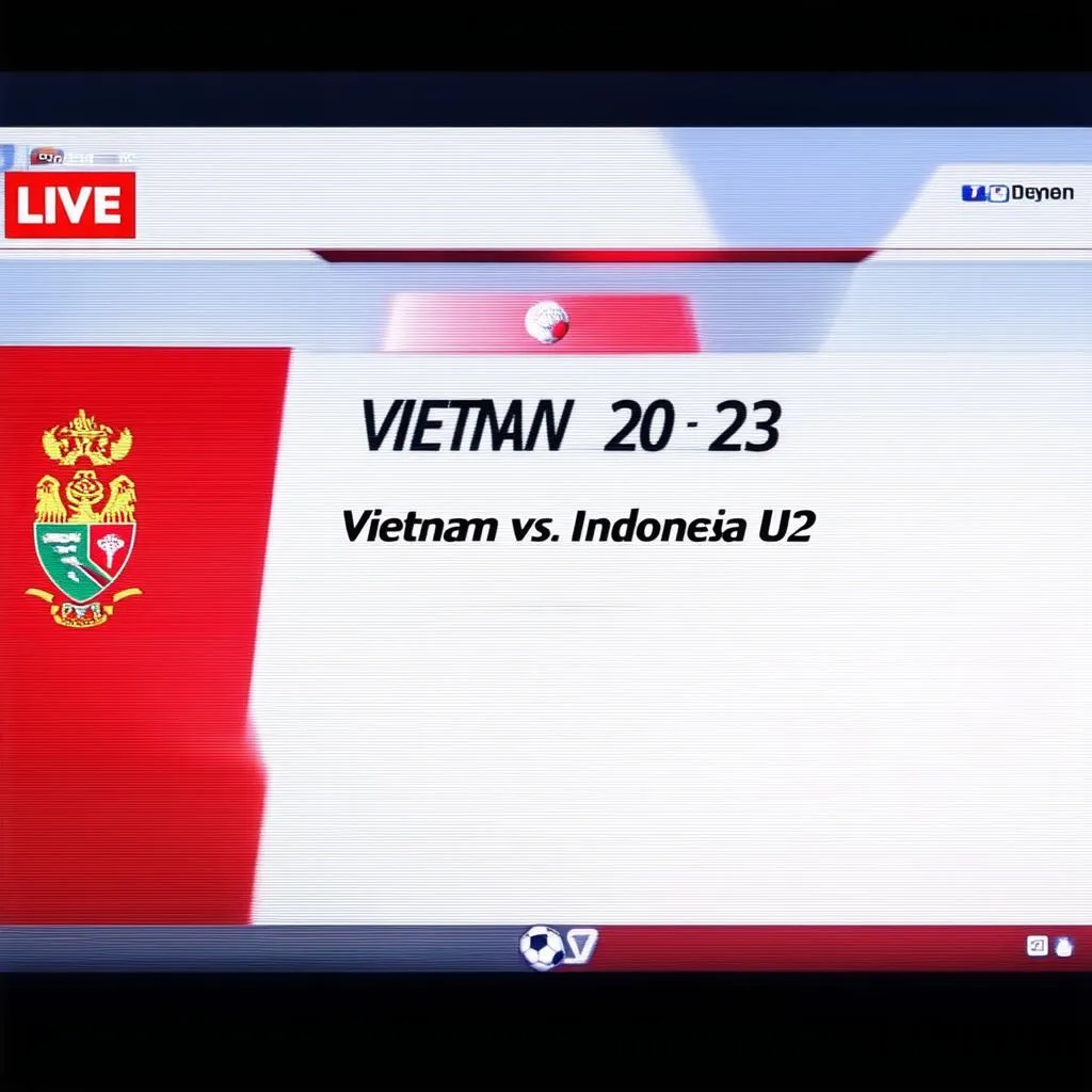 Kênh truyền hình phát sóng trận đấu Việt Nam vs Indonesia U23