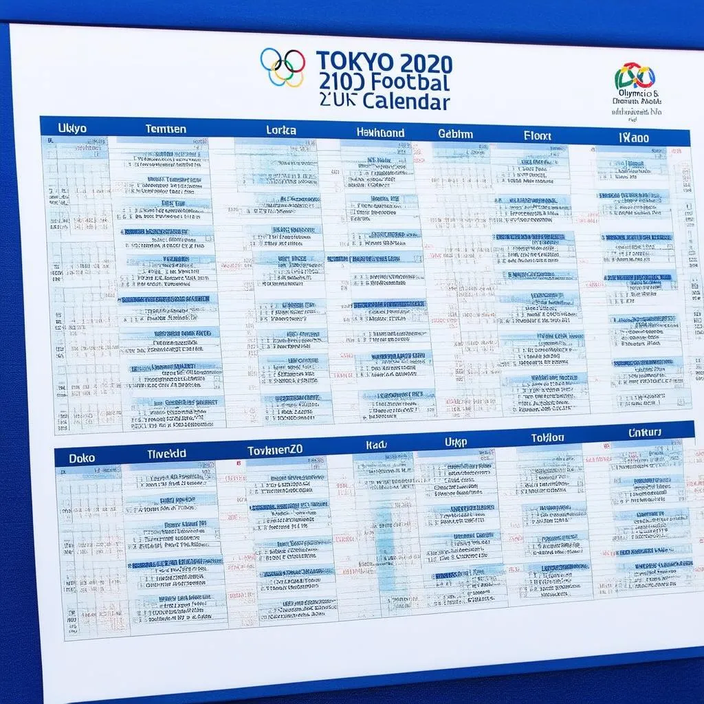 Lịch thi đấu bóng đá olympic tokyo 2020