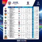 Lịch thi đấu bóng đá SEA Games 30 hôm nay