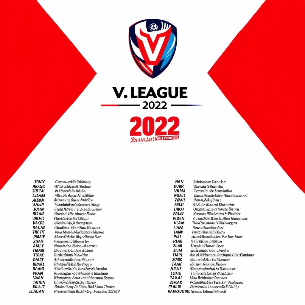 Lịch thi đấu V.League 2022