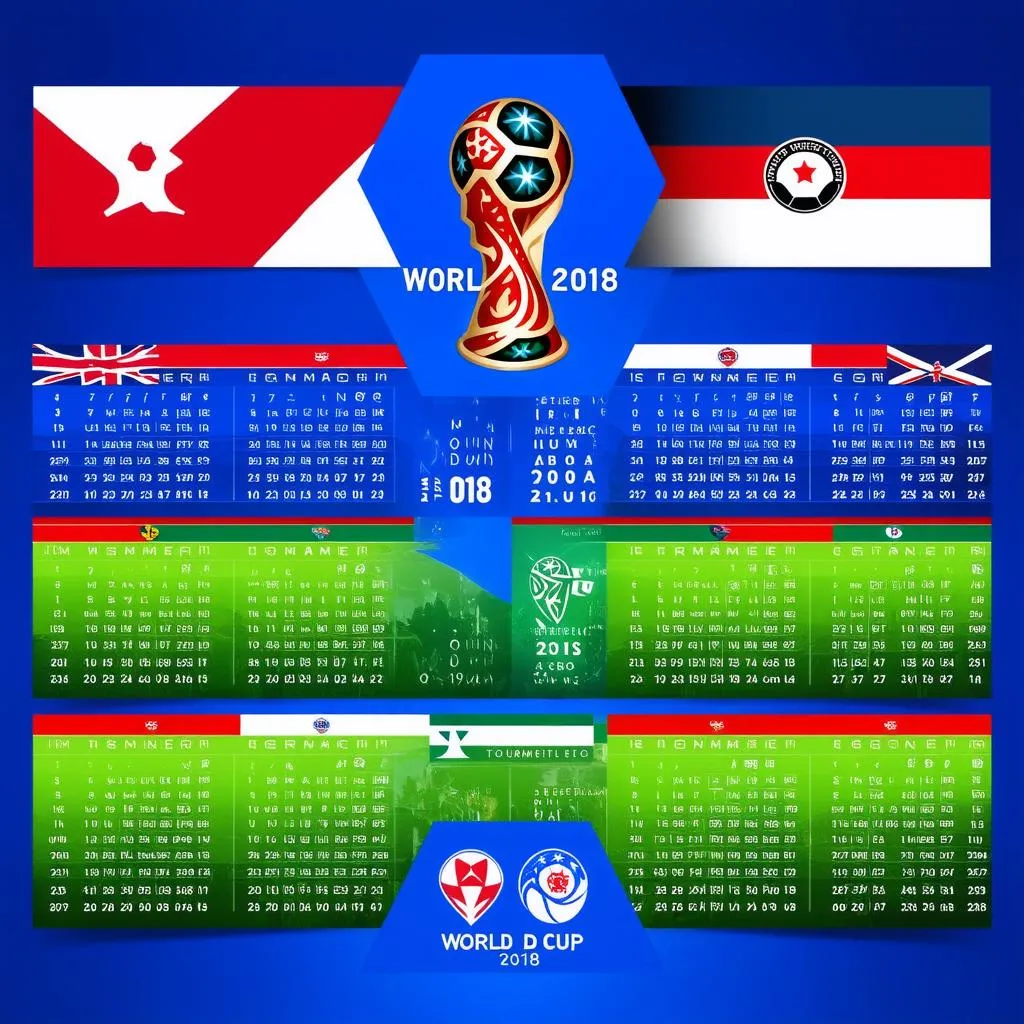 Lịch thi đấu World Cup 2018 vector banner