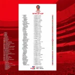 Poster Lịch Thi Đấu World Cup 2018 PDF