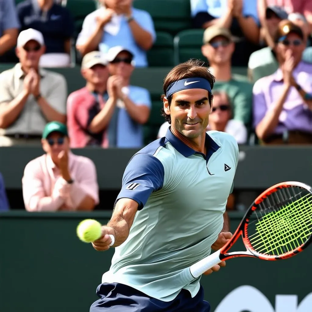 Roger Federer at Indian Wells