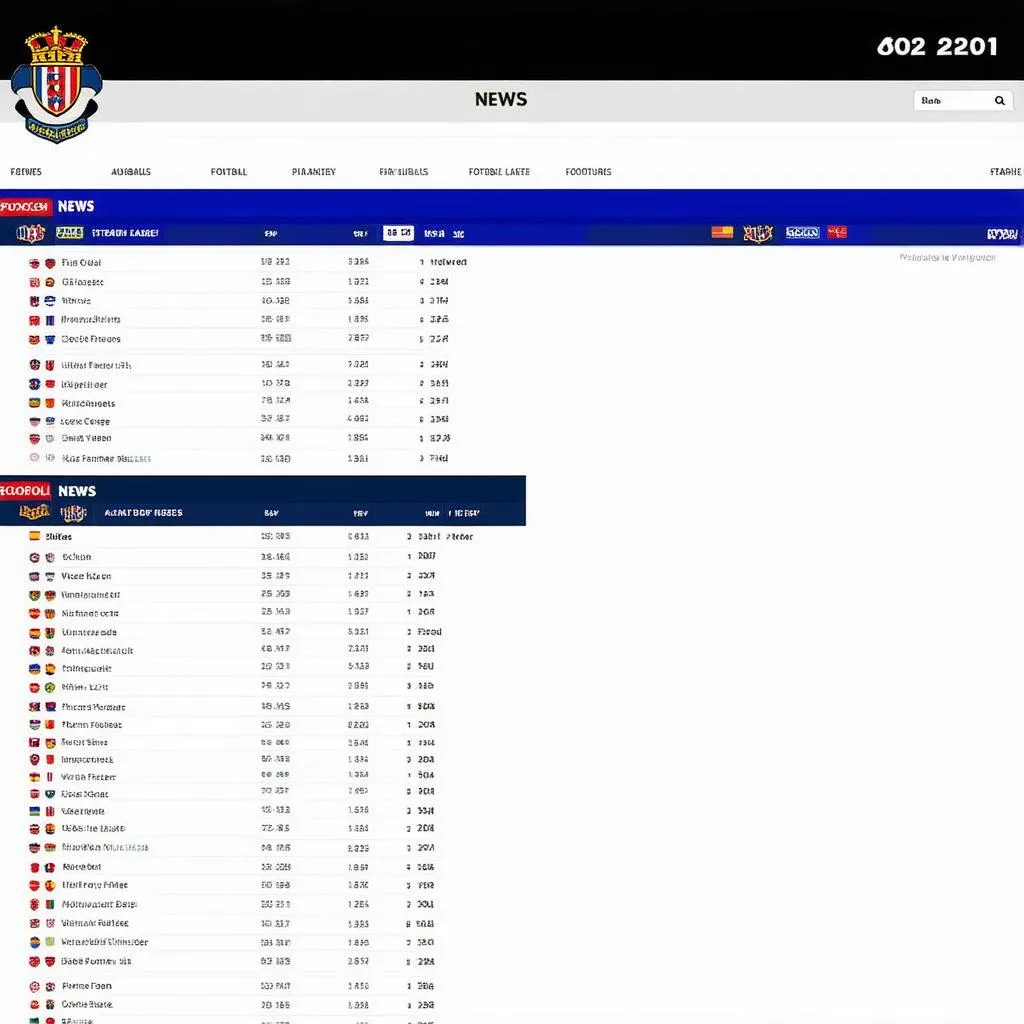 Trang web tin tức bóng đá