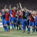 Iceland ăn mừng chiến thắng