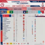 Lịch thi đấu AFC Champions League 2020