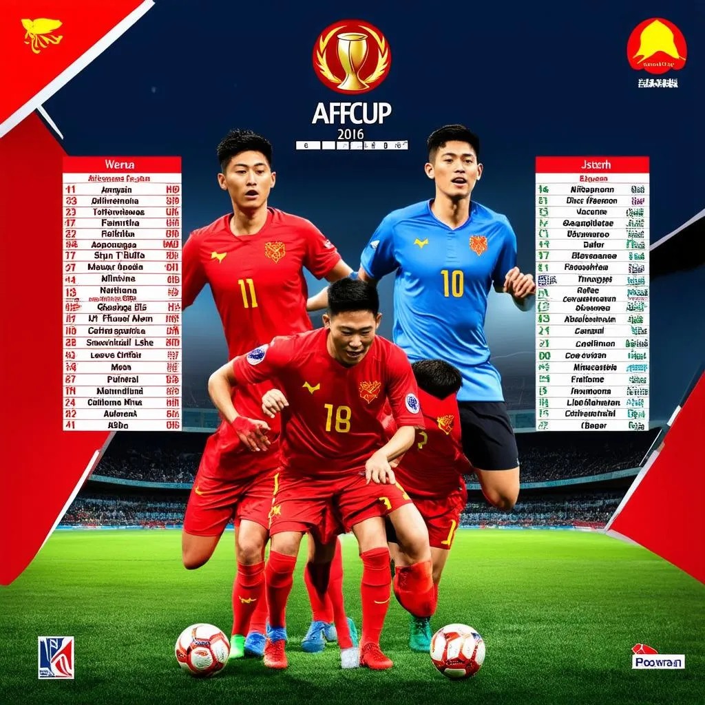 Lịch thi đấu AFF Cup 2016