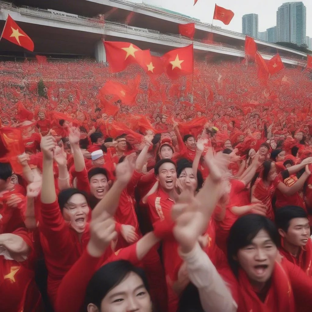 AFF Cup 2018: Vietnamese Fans Celebrating