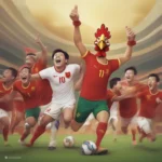 Hình ảnh chế tuyển Việt Nam vô địch Asian Cup 2023, con gà