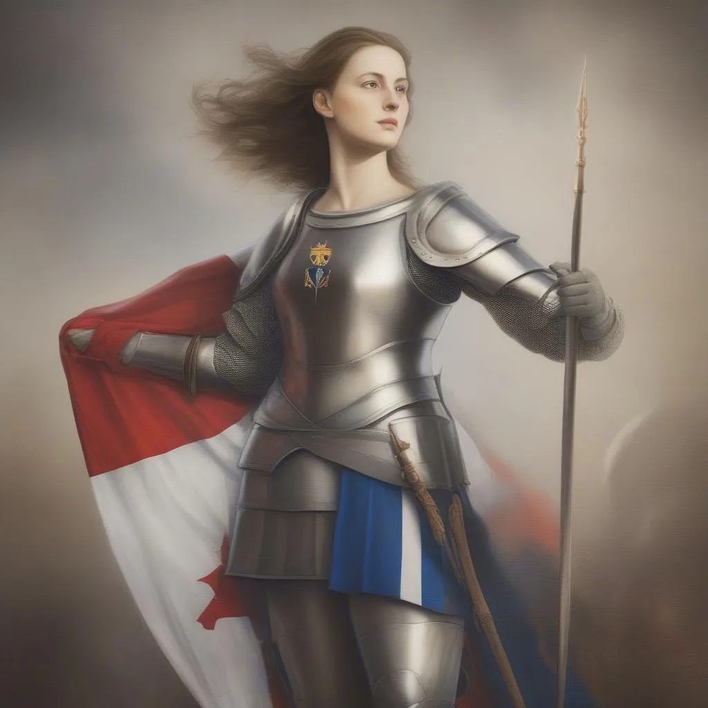 French national team jersey with Jeanne d'Arc image