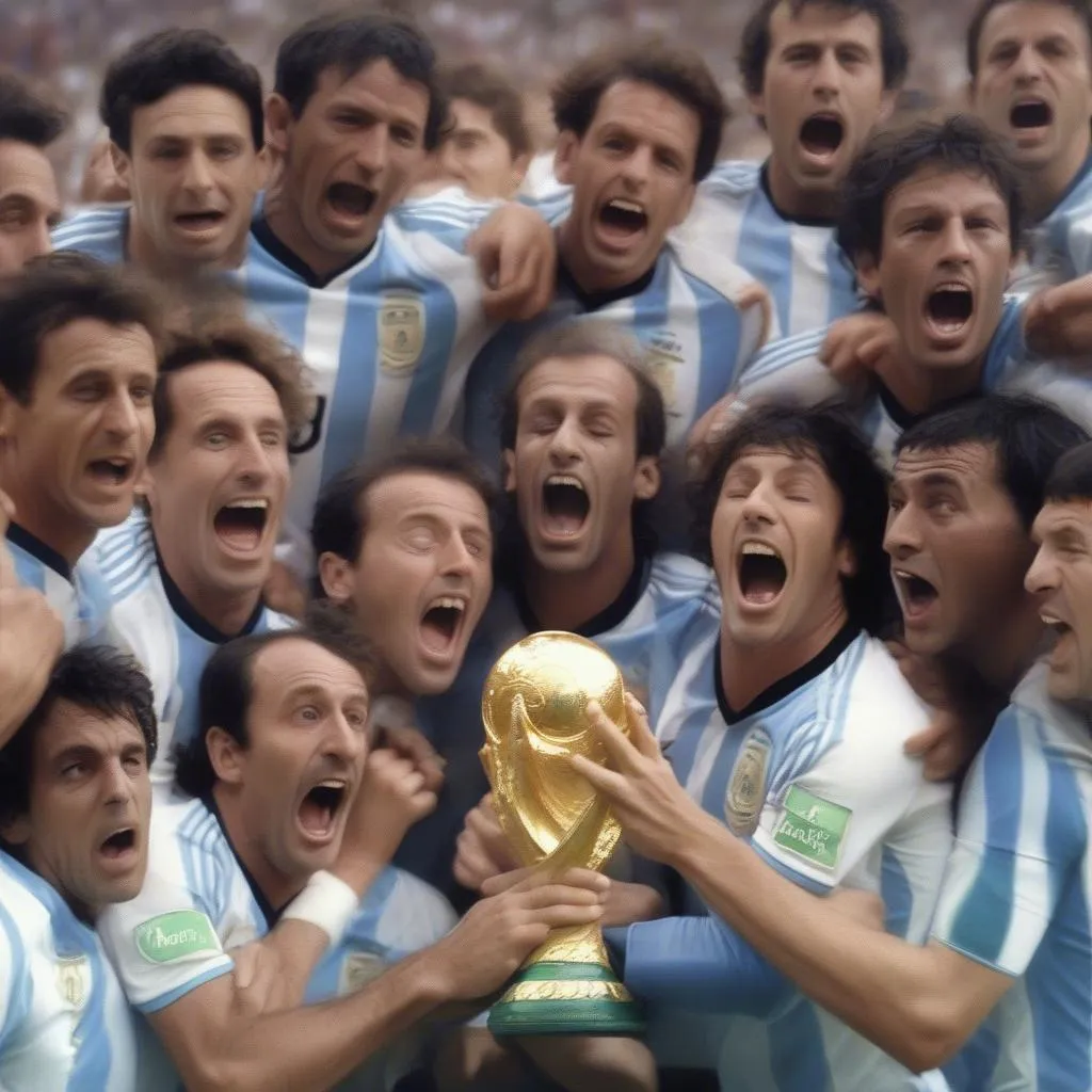 Argentina vs France in the final match of the 2022 FIFA World Cup