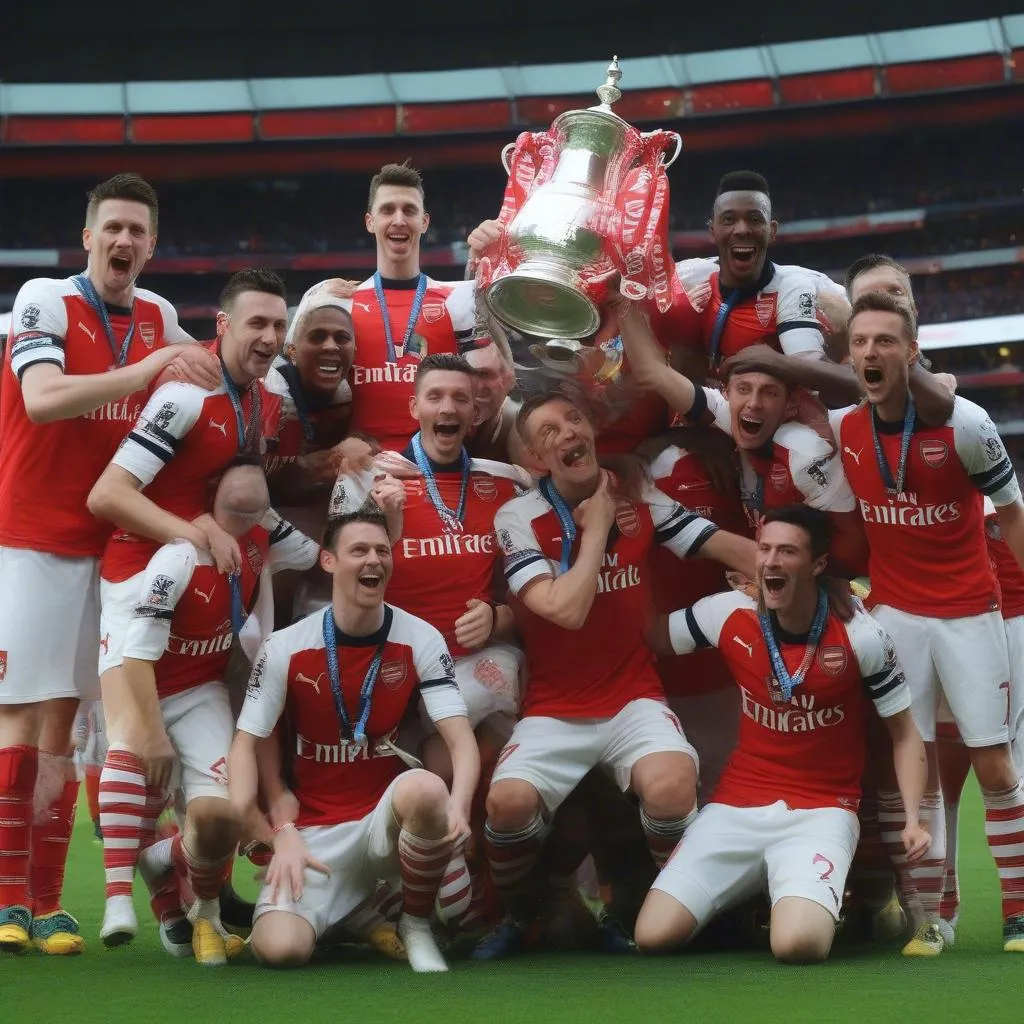 Arsenal nâng cúp FA Cup 2014