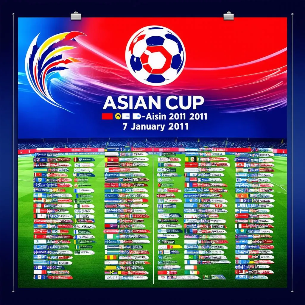 Lịch thi đấu Asian Cup 2011