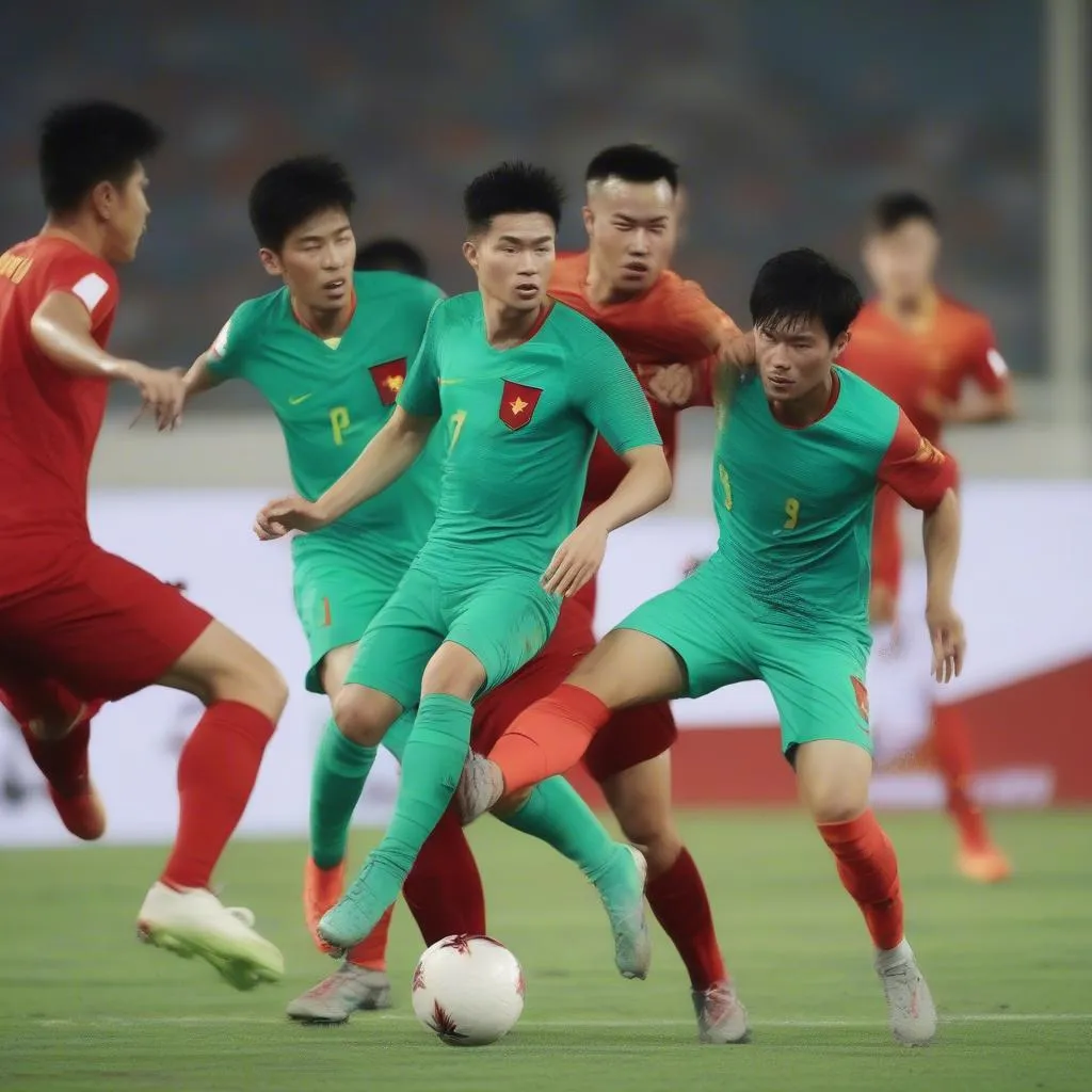 Cầu thủ Việt Nam thi đấu Asian Cup 2018