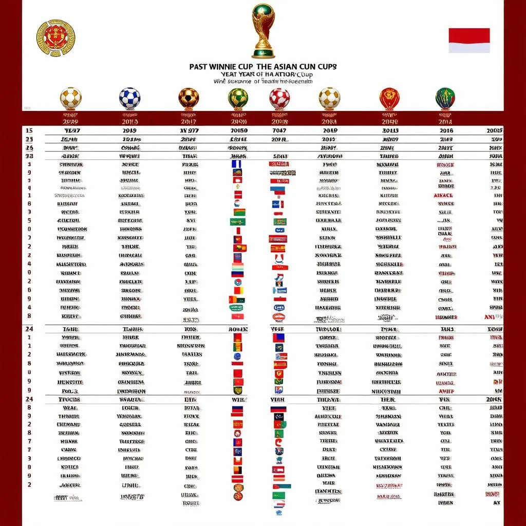 Asian Cup 2019 - Bảng Cựu Vô Địch 