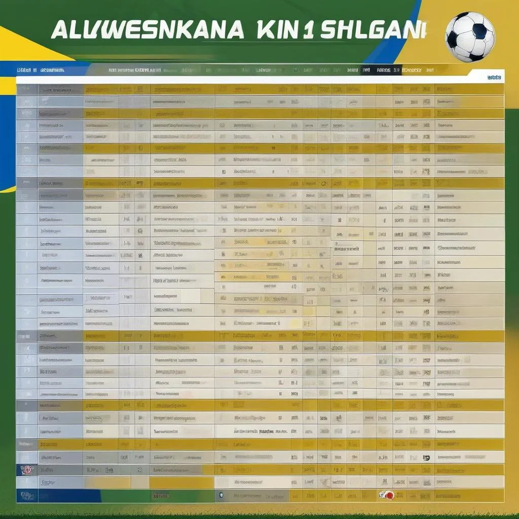 Bảng xếp hạng Allsvenskan Thụy Điển