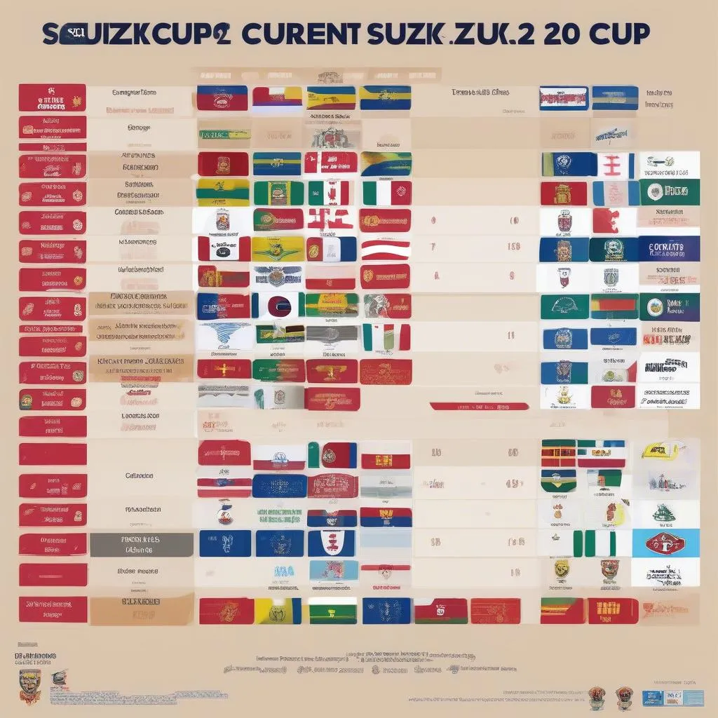 Bảng xếp hạng Suzuki Cup 2022 - Cập nhật mới nhất