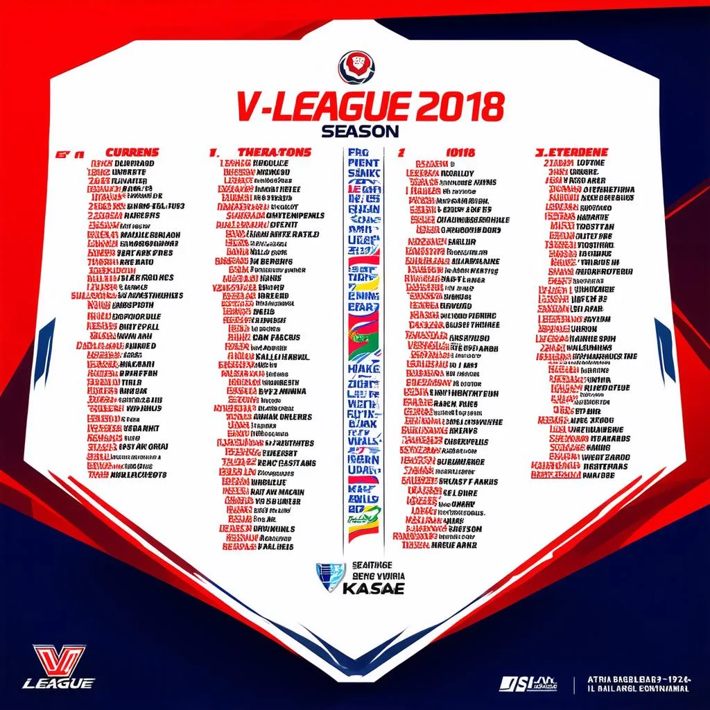 Bảng xếp hạng V.League 2018