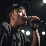 Beatboxer Hoàng Nam đang biểu diễn