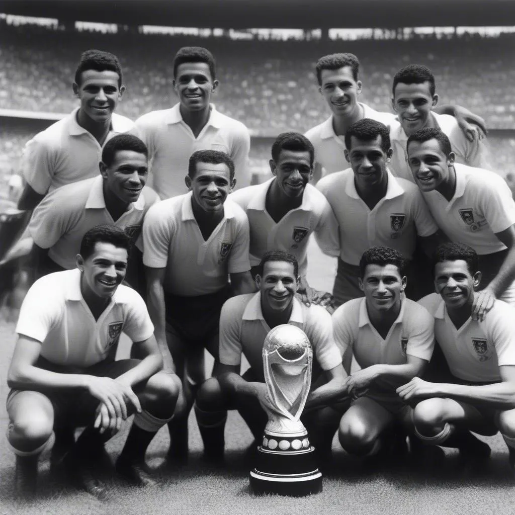 Hình ảnh Brazil vô địch World Cup 1958