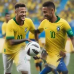 Neymar và Vinicius Junior