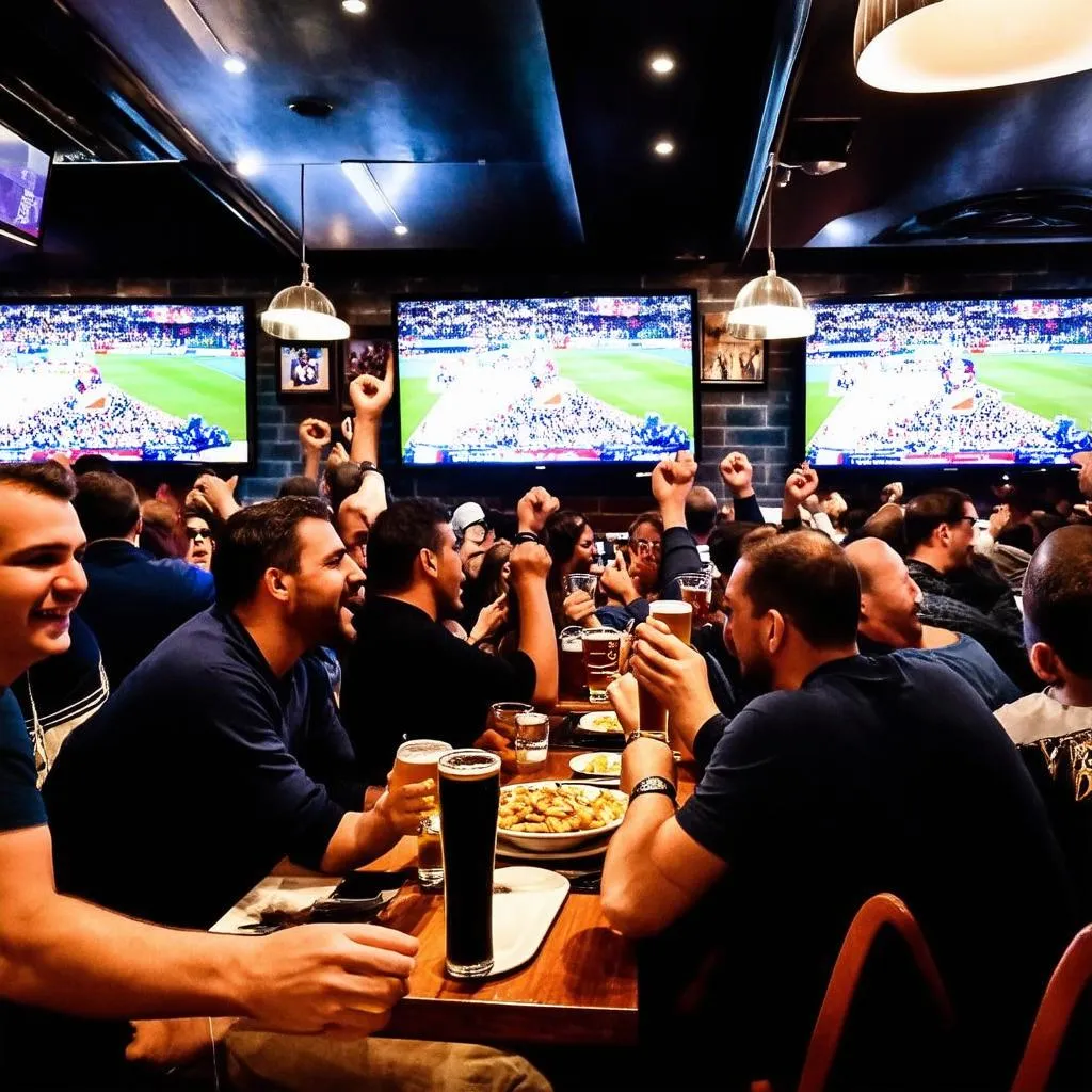 Các CĐV Bóng Đá Xem El Clasico Tại Quán Cafe