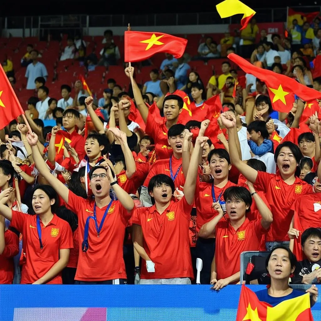 Cổ động viên Việt Nam tại SEA Games 30