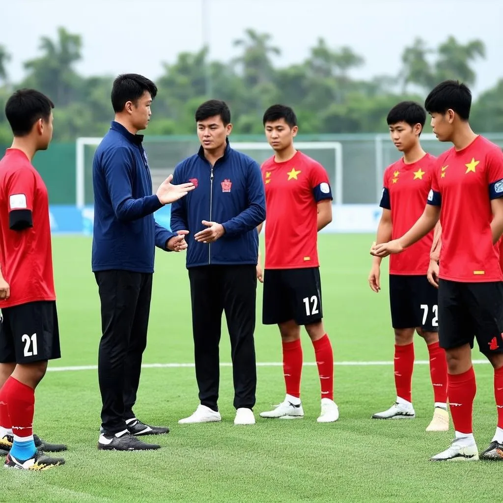 Cầu thủ U16 Việt Nam phân công