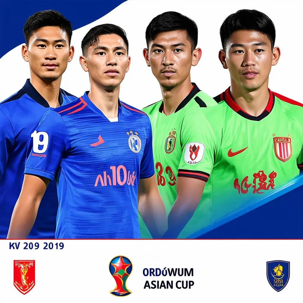 Cầu thủ Việt Nam thi đấu Asian Cup 2019