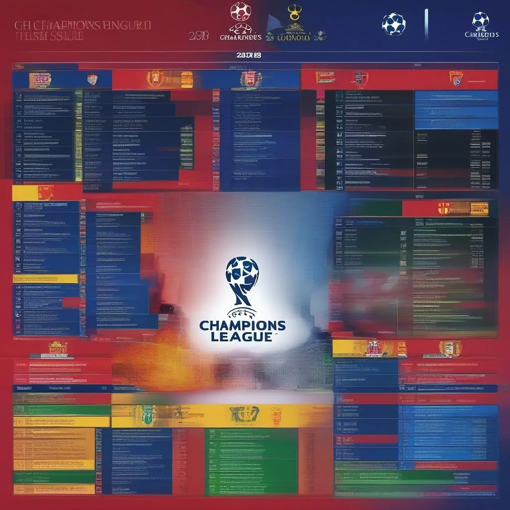 Lịch thi đấu Champions League 2018