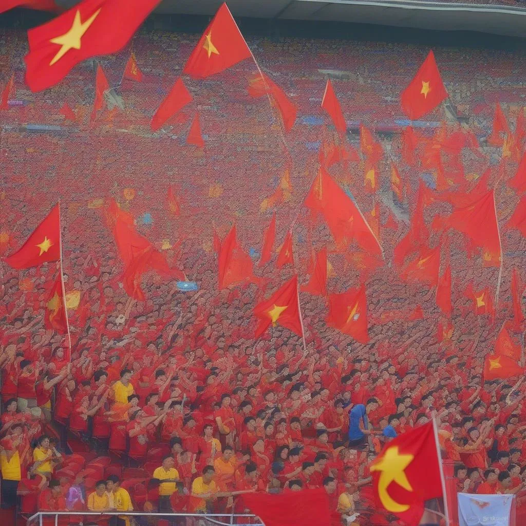 Vietnamese fans at Seagame 30