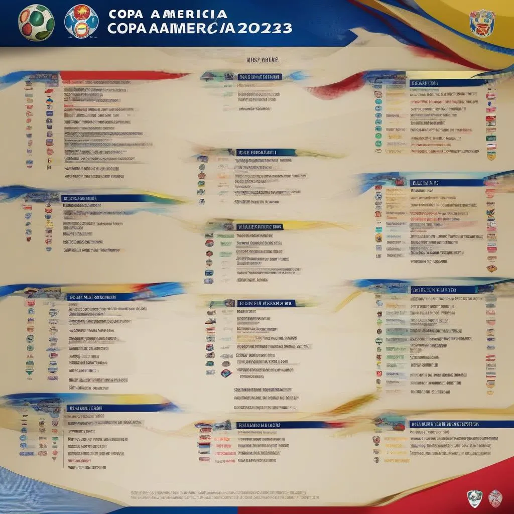 Lịch Thi Đấu Copa America 2023