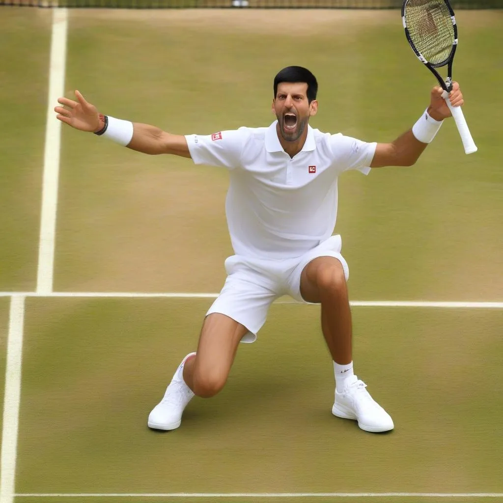 Novak Djokovic nâng cao chức vô địch Wimbledon 2023