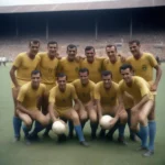 Hình ảnh đội tuyển Brazil vô địch World Cup lần đầu tiên năm 1958