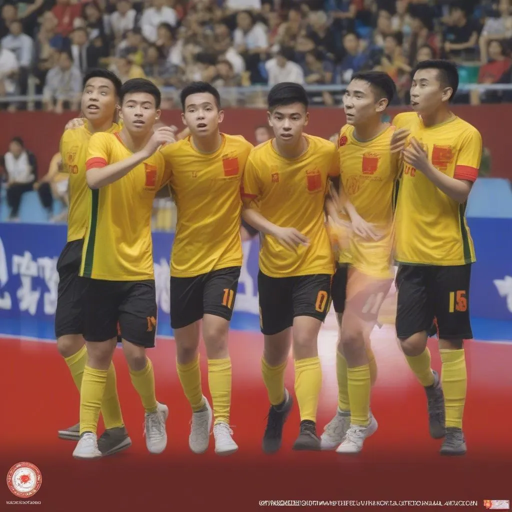 Đội tuyển futsal Việt Nam thi đấu giải HDBank vô địch Đông Nam Á 2019