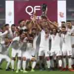 Đội tuyển Qatar nâng cao chiếc cúp vô địch Asian Cup 2019