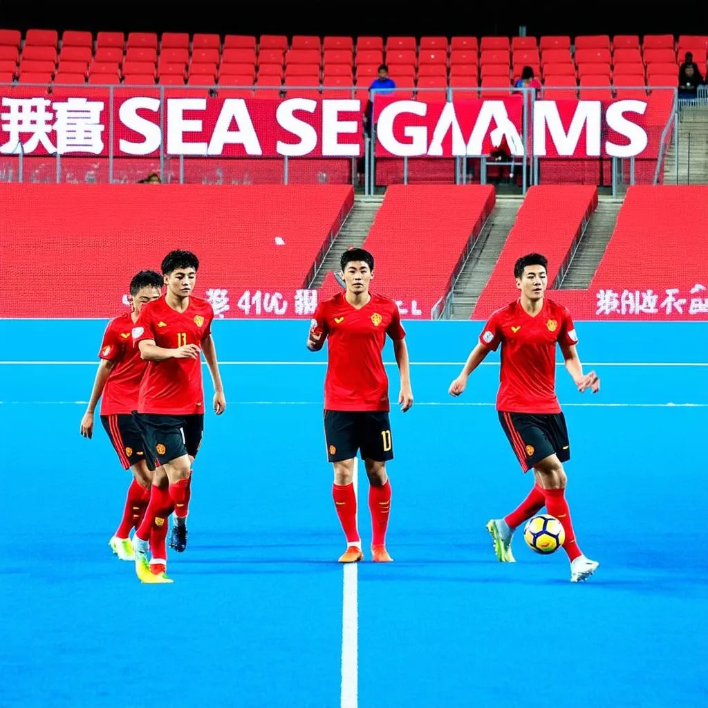 Đội tuyển U22 Việt Nam thi đấu Seagame 30