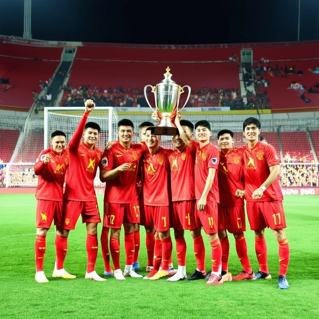 Đội tuyển Việt Nam nâng cúp King's Cup