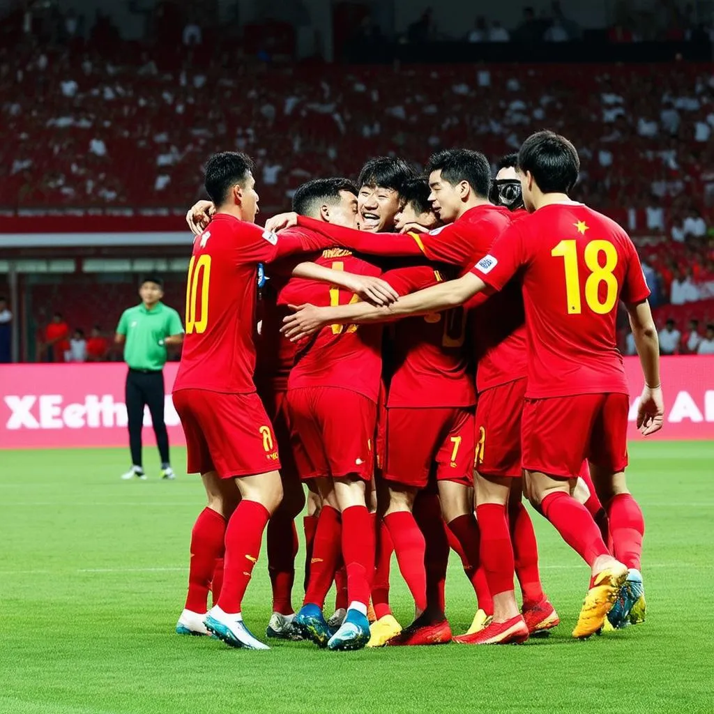 Đội tuyển Việt Nam thi đấu AFF Cup