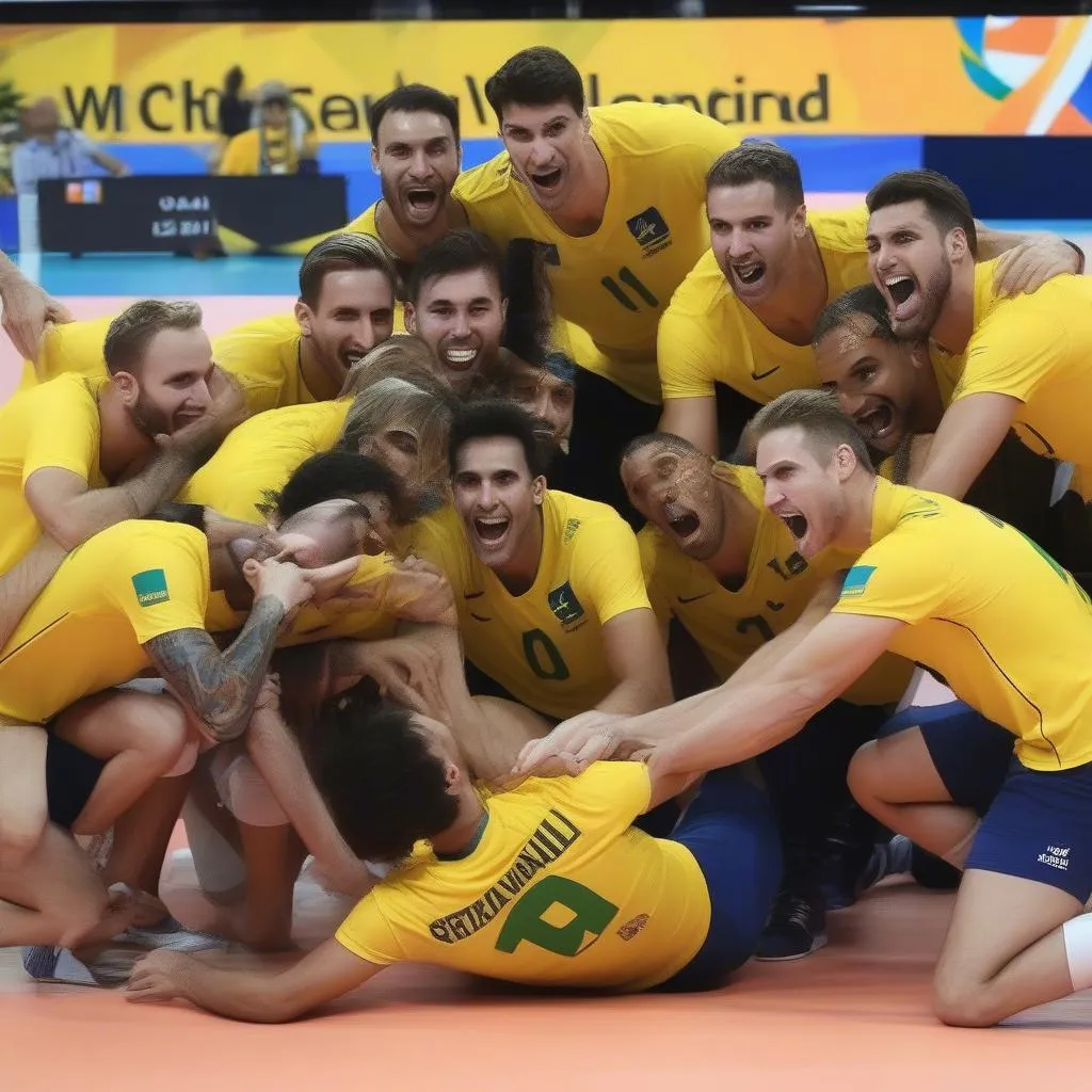 Đội tuyển bóng chuyền nam Brazil vô địch giải bóng chuyền nam thế giới 2019