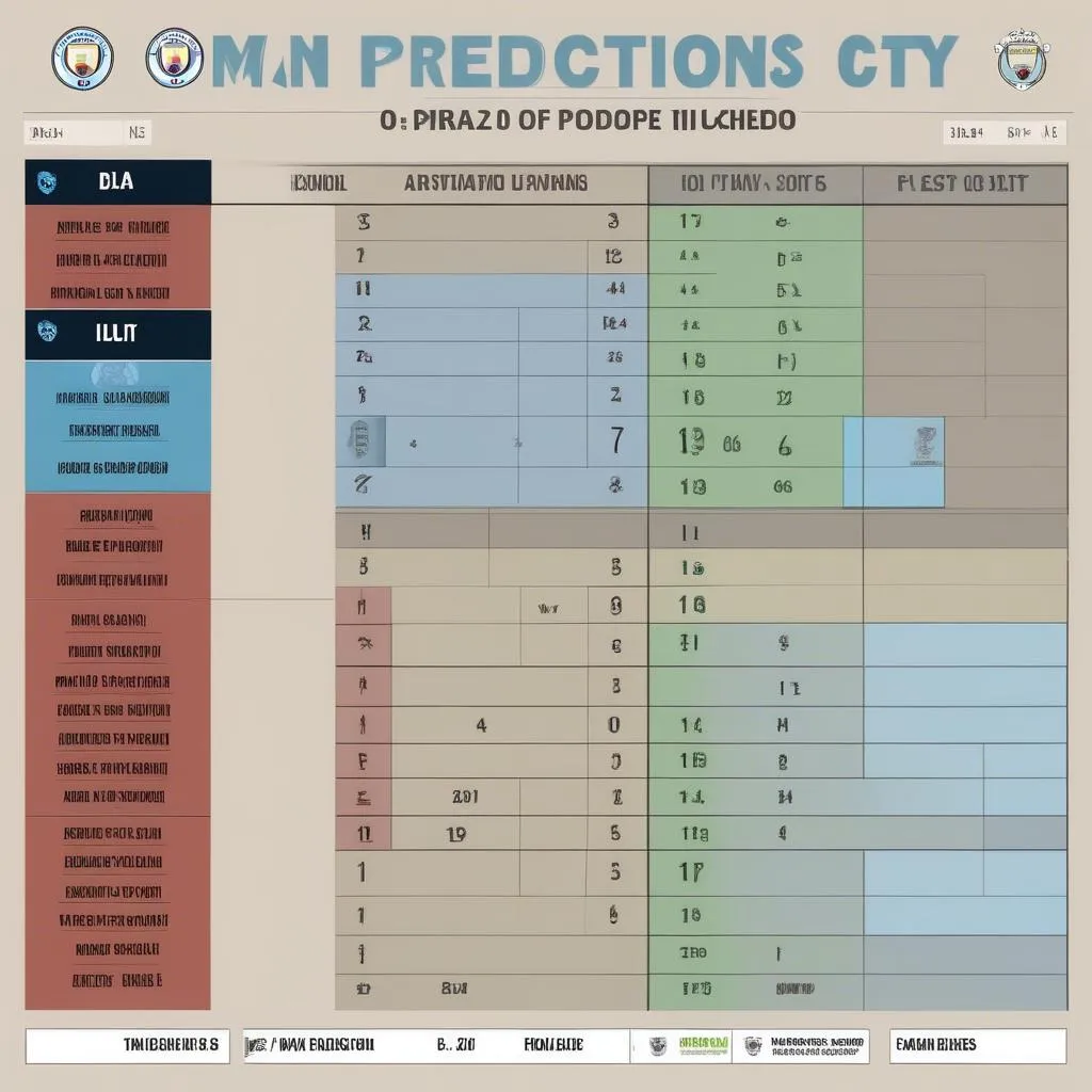 Dự Đoán Tỷ Số Trận Đấu Của Man City