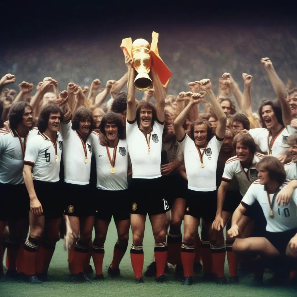 Hình ảnh Đức vô địch World Cup 1974