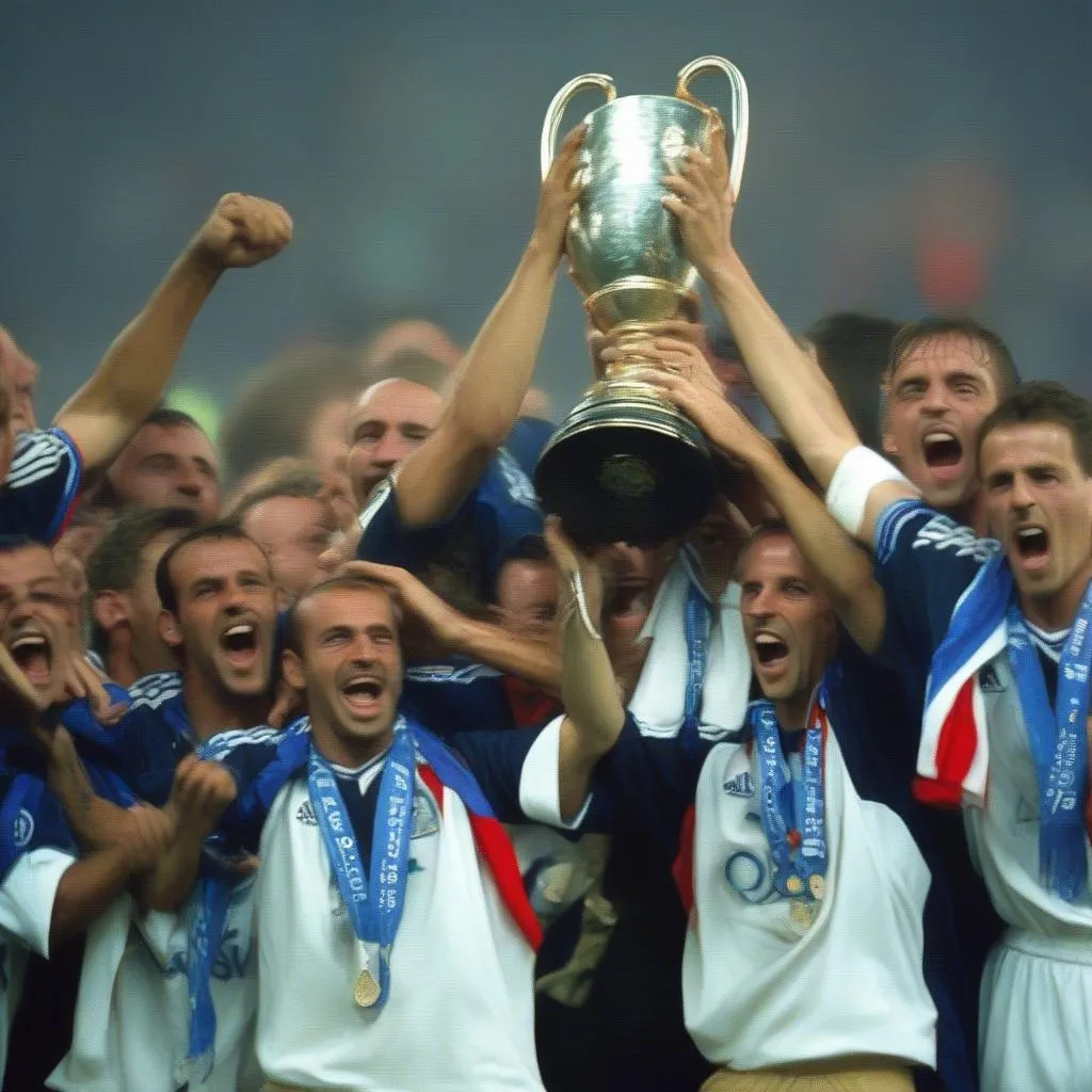 Hình ảnh Pháp vô địch Euro 2000