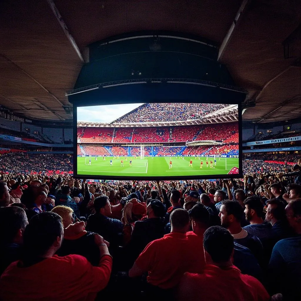 Fan Watching C1 Match