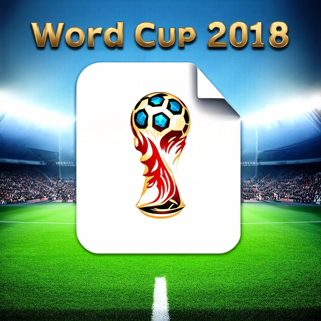 File PDF lịch thi đấu World Cup 2018