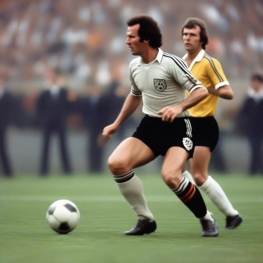 Franz Beckenbauer, đội trưởng huyền thoại của đội tuyển Tây Đức vô địch World Cup 1974