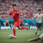 Son Heung Min dẫn dắt đồng đội trên sân